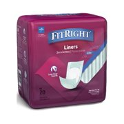 FitRight Incontinence Liners for Men and Women, Ultra Absorbency, 13 x 34in, 20 Count