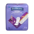 thumbnail image 1 of FitRight Incontinence Bladder Control Pads, Moderate Absorbency, 4.3" x 11", 16 Count (Pack of 12), 1 of 6