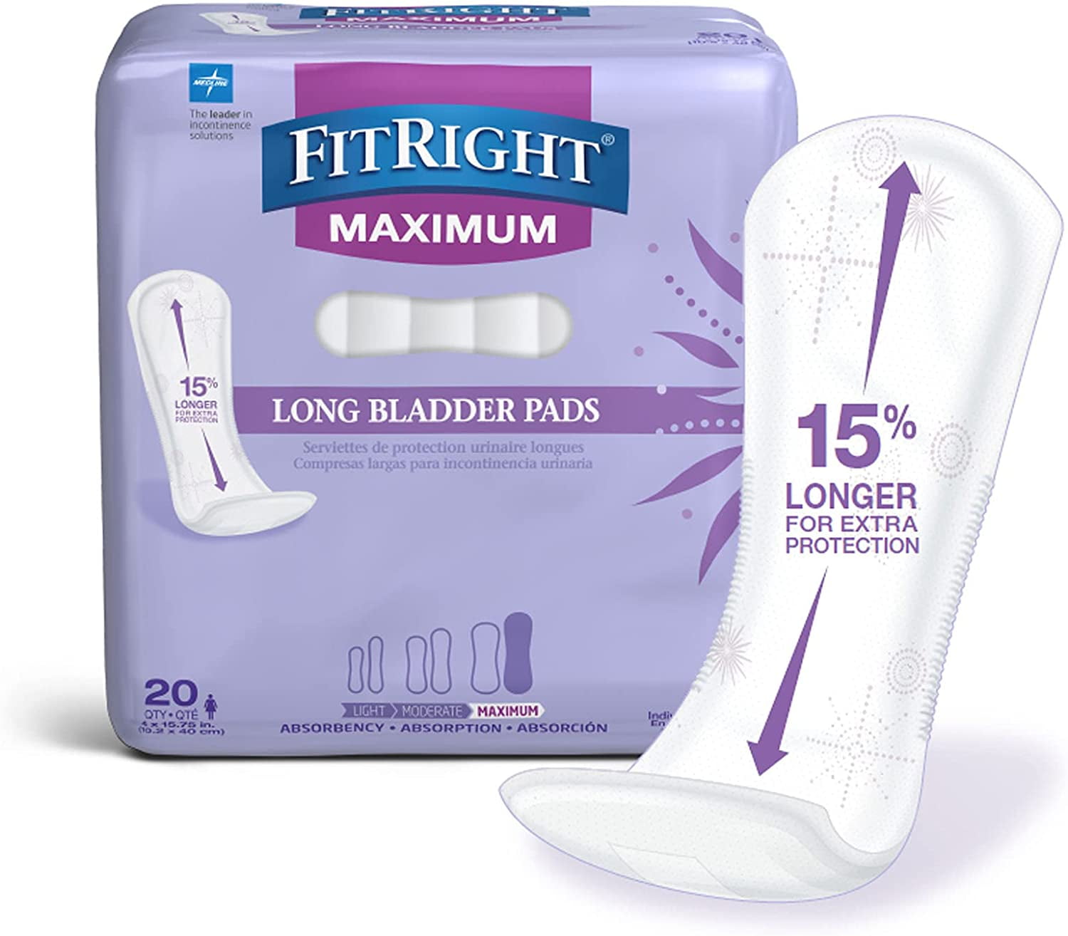 Depend Fit-Flex Incontinence Underwear for Women, Maximum Absorbency,  Large, Light Pink, 17 Count (Pack of 32) 