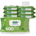 thumbnail image 1 of FitRight with e (8x10 inch) | 600 Pieces Moisturizing Body Wipes for Adults Bathing and Incontinence Cleaning | Unscented Cloth Adult Wipes for Elderly Care, 1 of 4