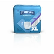FitRight Super Adult Incontinence Underwear, XL, 80 ct, Maximum Absorbency