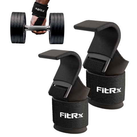 FitRx GripPro Weight Lifting Straps, Weight Lifting Wrist Straps, One Pair