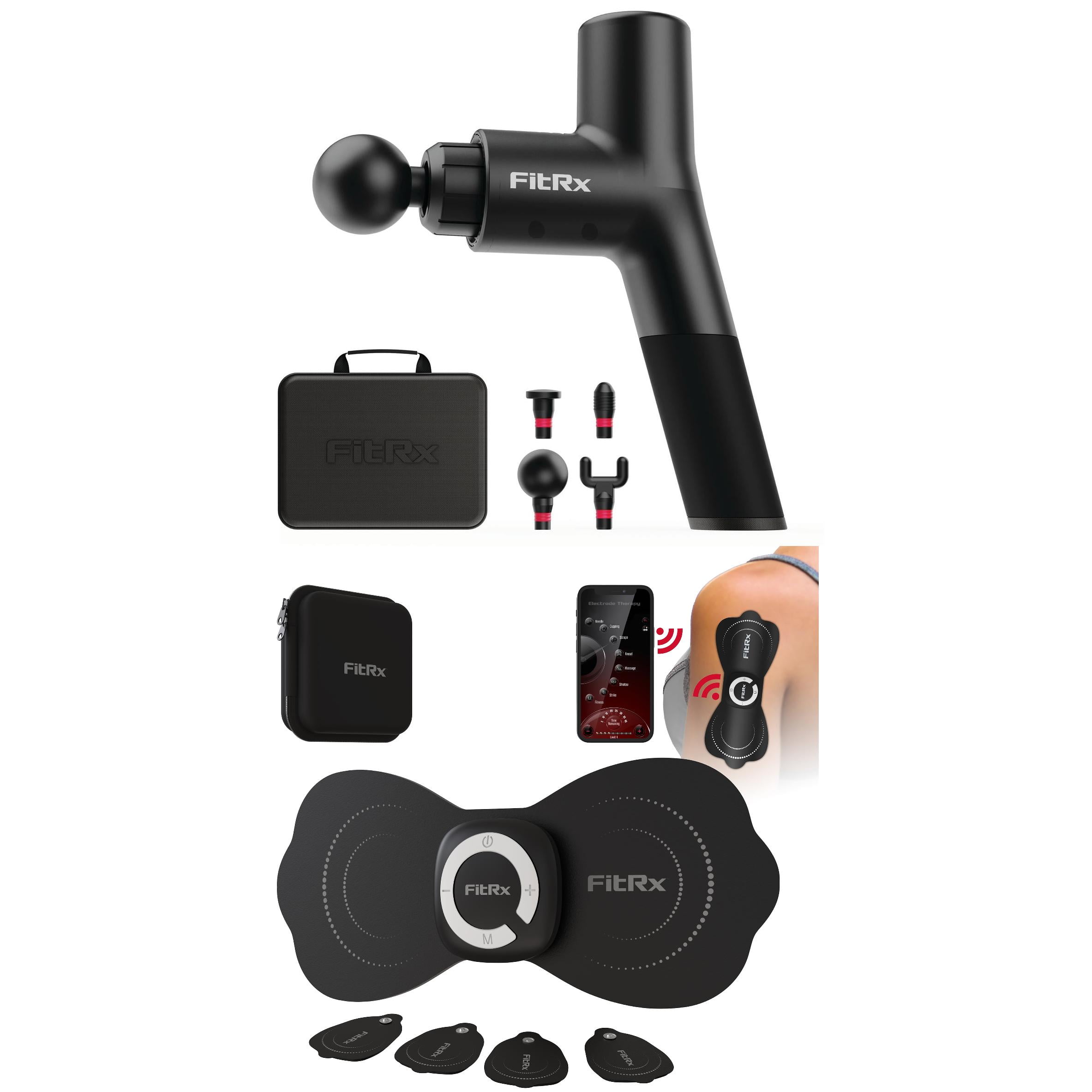 FitRx Muscle Massage Gun for Muscle Recovery, 6 Speed Settings, Rechargeable, Black FitRx Muscle Massage Gun for Muscle Recovery, 6 Speed Settings, Rechargeable, Black