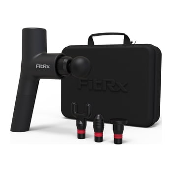 FitRx Muscle Massage Gun for Muscle Recovery, 6 Speed Settings, Rechargeable, Black