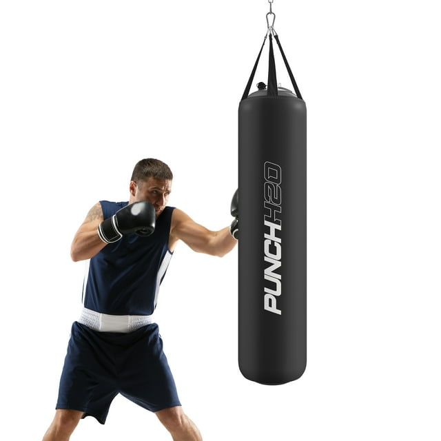 FitRx Punch H2O Punching Bag, 4ft. WaterFilled Heavy Bag, 216lbs