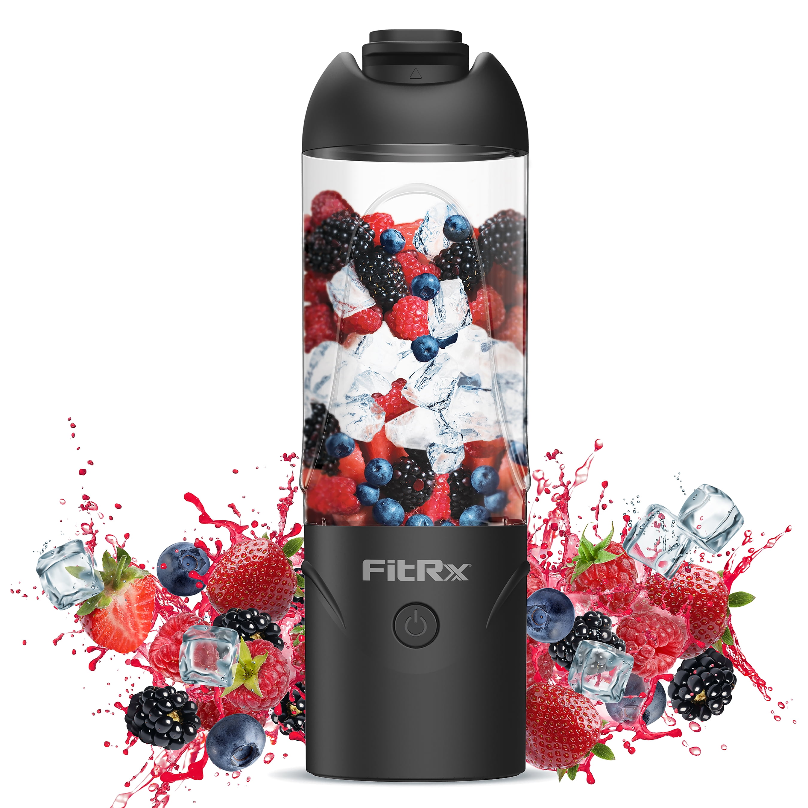 FitRx Rocket Electric Smoothie Blender Bottle, Rec