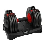 FitRx Quick-Select Adjustable Dumbbell SmartBell for Home Gym (5-25lbs)