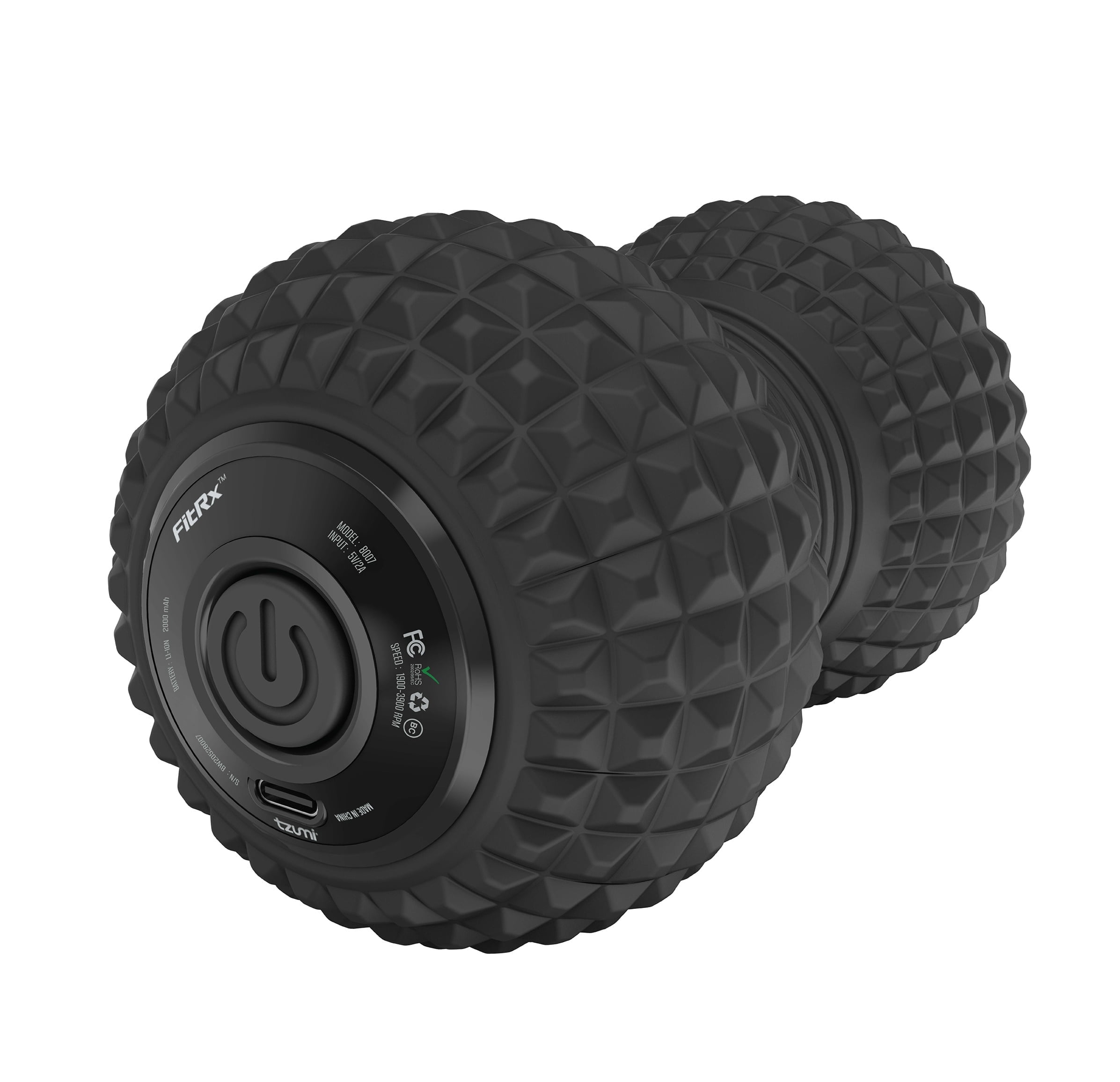 FitRx Vibrating Roller, Rechargeable Lightweight Massage Roller with Multiple Vibrating Speeds