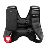 FitRx Weighted Vest Neoprene Coated Weighted Vest for Women and Men with Hook and Loop Strap, 12 lbs