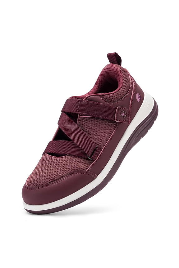 Comfortable Walking Shoes for Women with Adjustable Strap for Swollen Feet, Extra Wide Diabetic Shoes