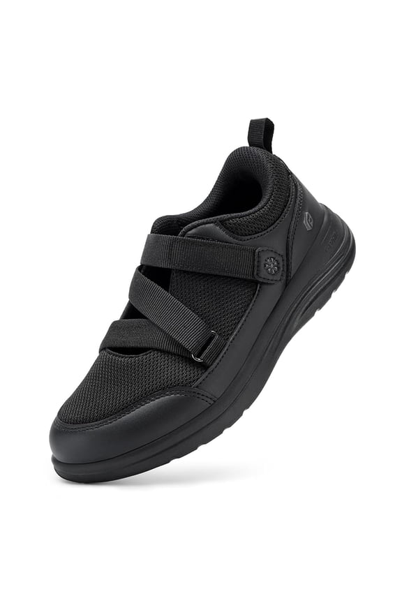 Comfortable Walking Shoes for Women with Adjustable Strap for Swollen Feet, Extra Wide Diabetic Shoes