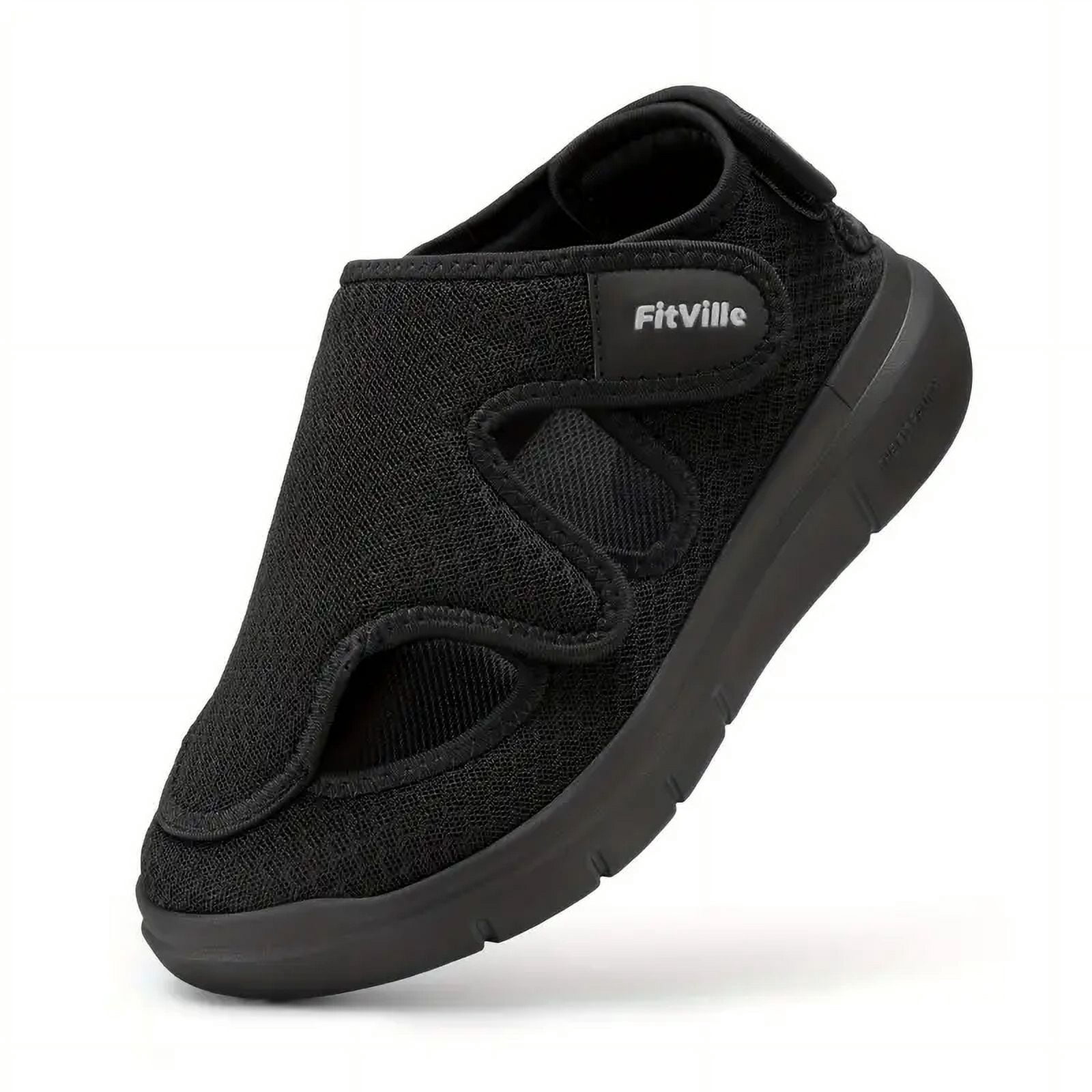 FitVille Diabetic Sandals for Men Extra Wide Width with Arch Support Plantar Fasciitis Sandals for Men with Fully Adjustable Straps Comfortable Mens Extra Wide Sandals Lightweight