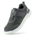 thumbnail image 1 of FitVille Diabetic Shoes for Men Wide Width Walking Shoes for foot Pain Relief, Moon Gray, 9 Wide, 1 of 6