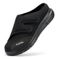 thumbnail image 1 of FitVille Diabetic Slippers for Men Extra Wide Slip-On Shoes for Swollen Foot, Black, 8 x-Wide, 1 of 5