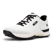 FitVille Extra Wide Mens Golf Shoes Outdoor Waterproof Spiked Golf Shoes for Men, 8.5 x-Wide