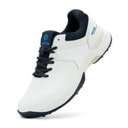 FitVille Extra Wide Mens Golf Shoes Waterproof Outdoor Spiked Golf Shoes for Men