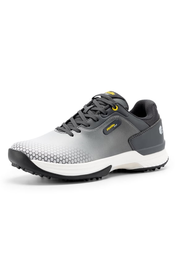 Extra Wide Mens Golf Shoes with Arch Support, Gray, 10 x-Wide