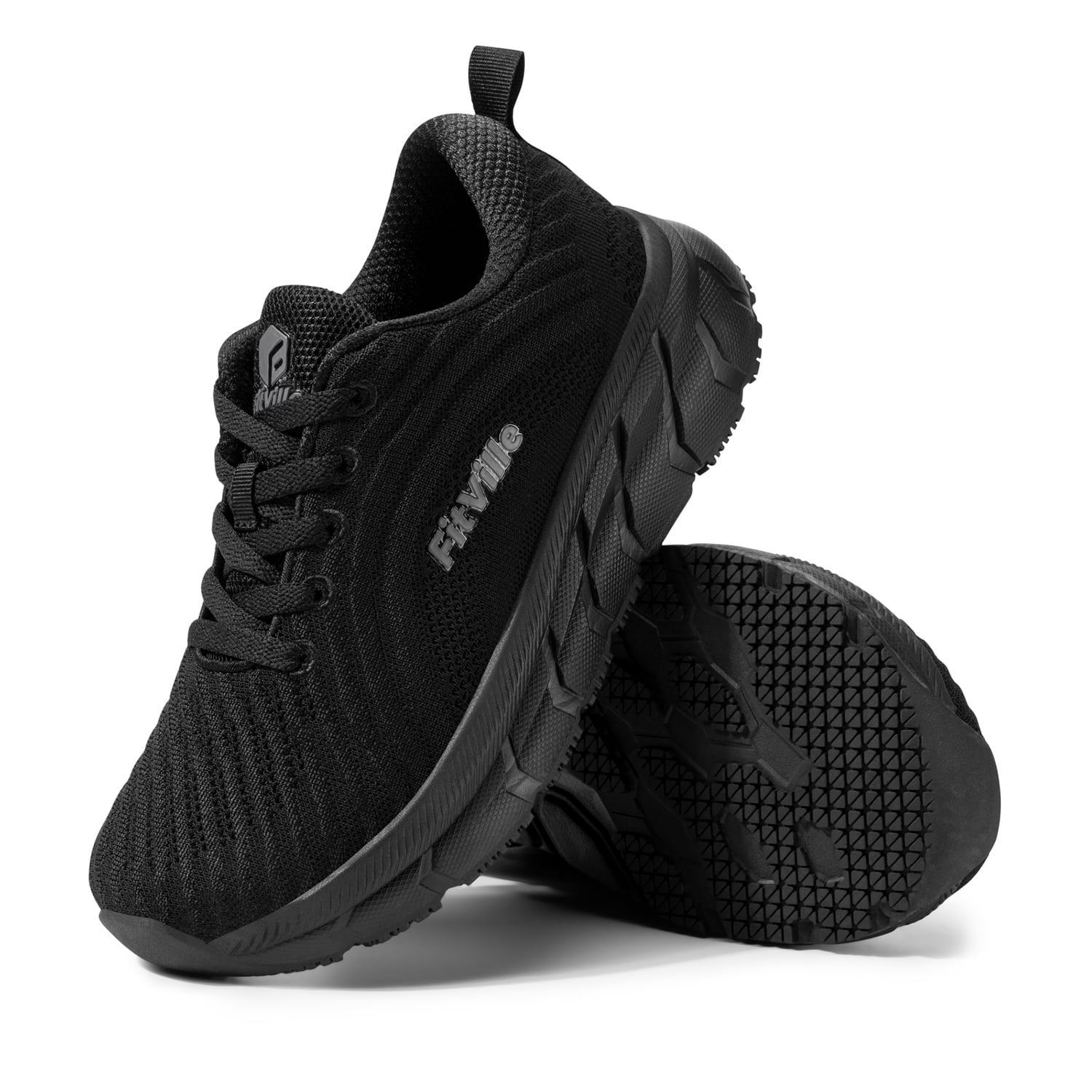 FitVille Extra Wide Mens Running Shoes Cushioned Breathable