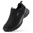 thumbnail image 1 of FitVille Extra Wide Mens Slip on Hiking Shoes Trekking Loafer with Arch Support, 1 of 6