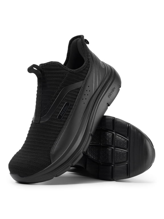 Extra Wide Mens Slip on Walking Shoes with Arch Support Sneakers for Men