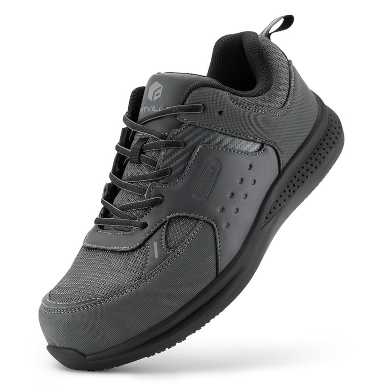 EFFORT 13 （24cm） FitVille Extra Wide Mens Steel Toe Safety Shoes Slip Resistant