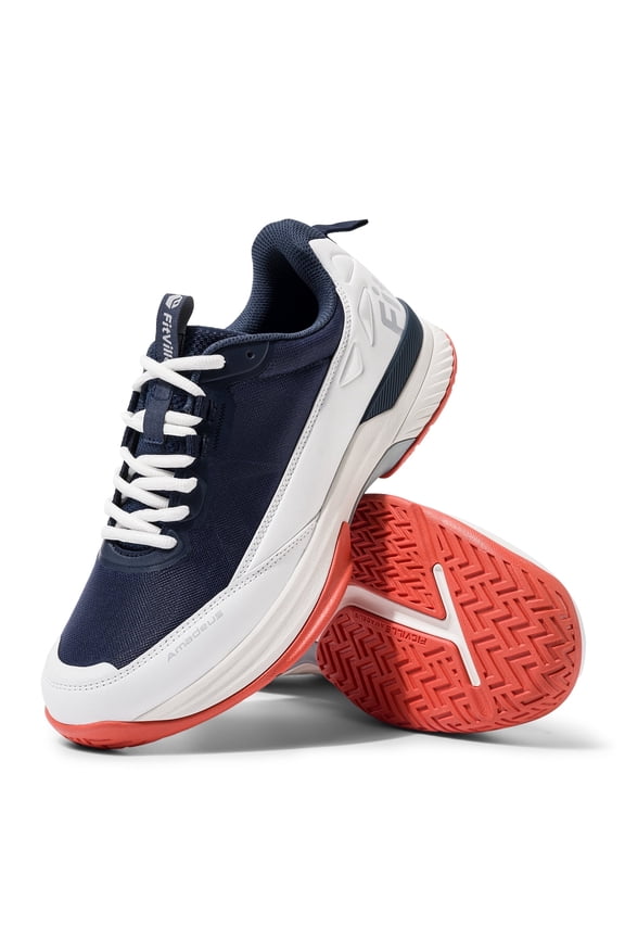 Extra Wide Men's Tennis Shoes Walking Shoes Blue and White Size 9 X-Wide