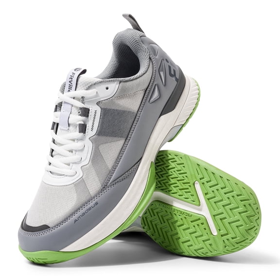FitVille Extra Wide Men's Tennis Shoes Walking Shoes Grey Size 9.5 X-Wide