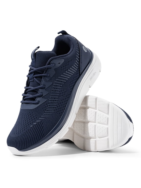 Extra Wide Mens Walking Shoes with Arch Support Comfort Sneakers for Men