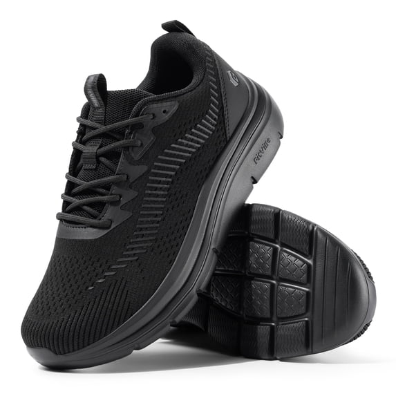 FitVille Extra Wide Mens Walking Shoes with Arch Support Comfort Sneakers for Men