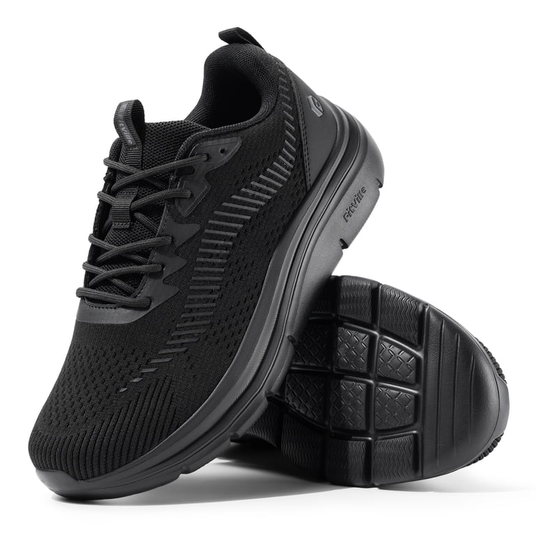FitVille Extra Wide Mens Walking Shoes with Arch Support  display picture 2