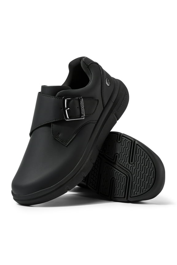 Extra Wide Mens Casual Oxford Shoes Diabetic Shoes for Men Swollen Foot, Black, 11.5 x-Wide