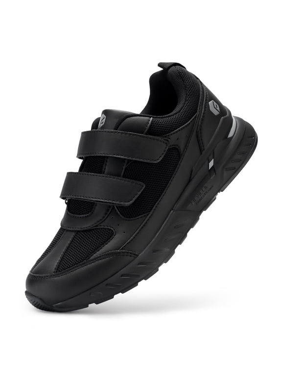 Extra Wide Walking Shoes for Men Hook and Loop Comfort Sneakers for Wide Feet