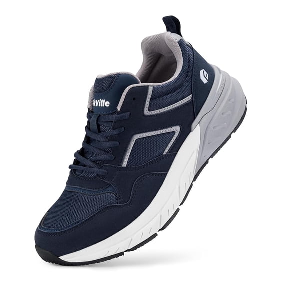 FitVille Extra Wide Walking Shoes for Men Sneakers with Arch Support for Flat Foot, 10 x-Wide