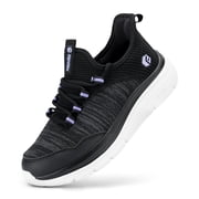 FitVille Extra Wide Women's Slip On Walking Shoes Hands Free Running Shoes Fashion Womens Sneakers