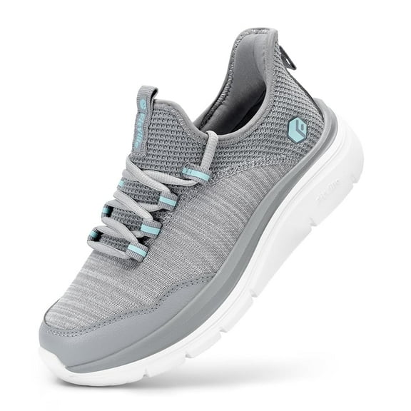 FitVille Extra Wide Women's Slip On Walking Shoes Hands Free Running Shoes Fashion Womens Sneakers