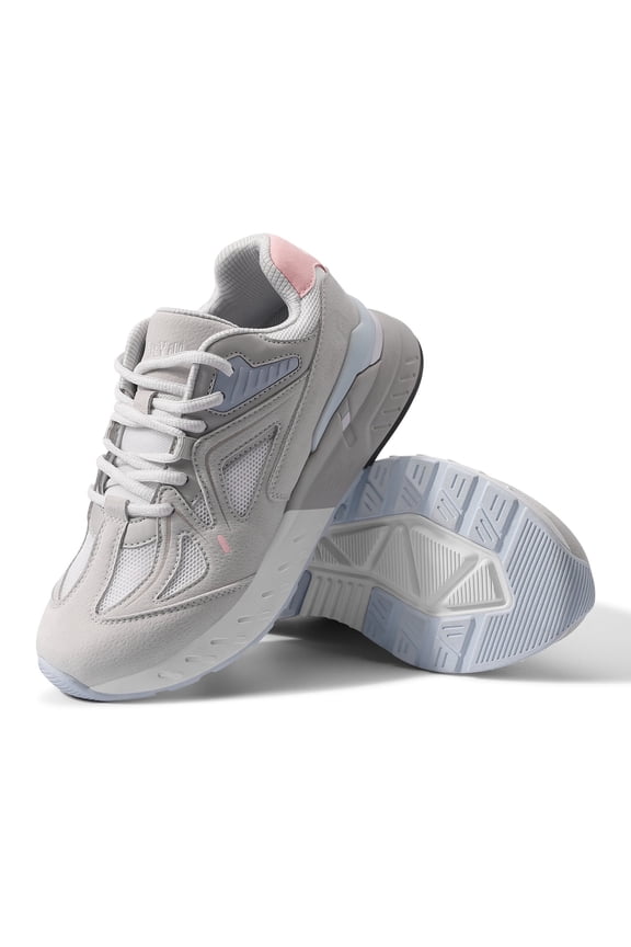 Extra Wide Womens Walking Shoes Sneakers for Women with Arch Support, Pink, 8 x-Wide