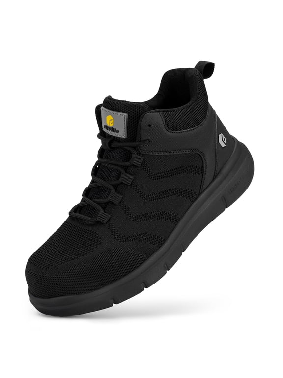 Extra Wide Work Boots for Men Composite Steel Toe Safety Boots High Top Work Shoes for Men