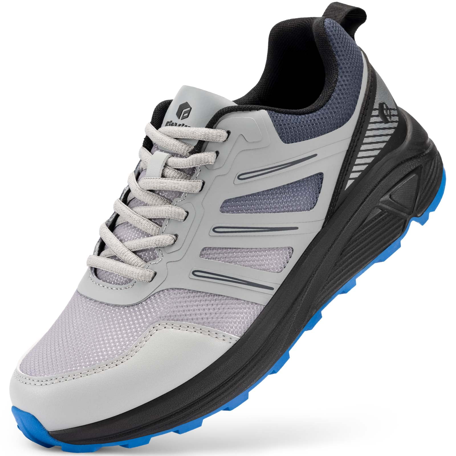 FitVille Lightweight Extra Wide Mens Running Shoe Breathable Walking Shoes for Heel Pain Relief, 14 x-Wide