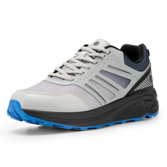 FitVille Lightweight Wide Mens Running Shoe Breathable Walking Shoes for Heel Pain Relief