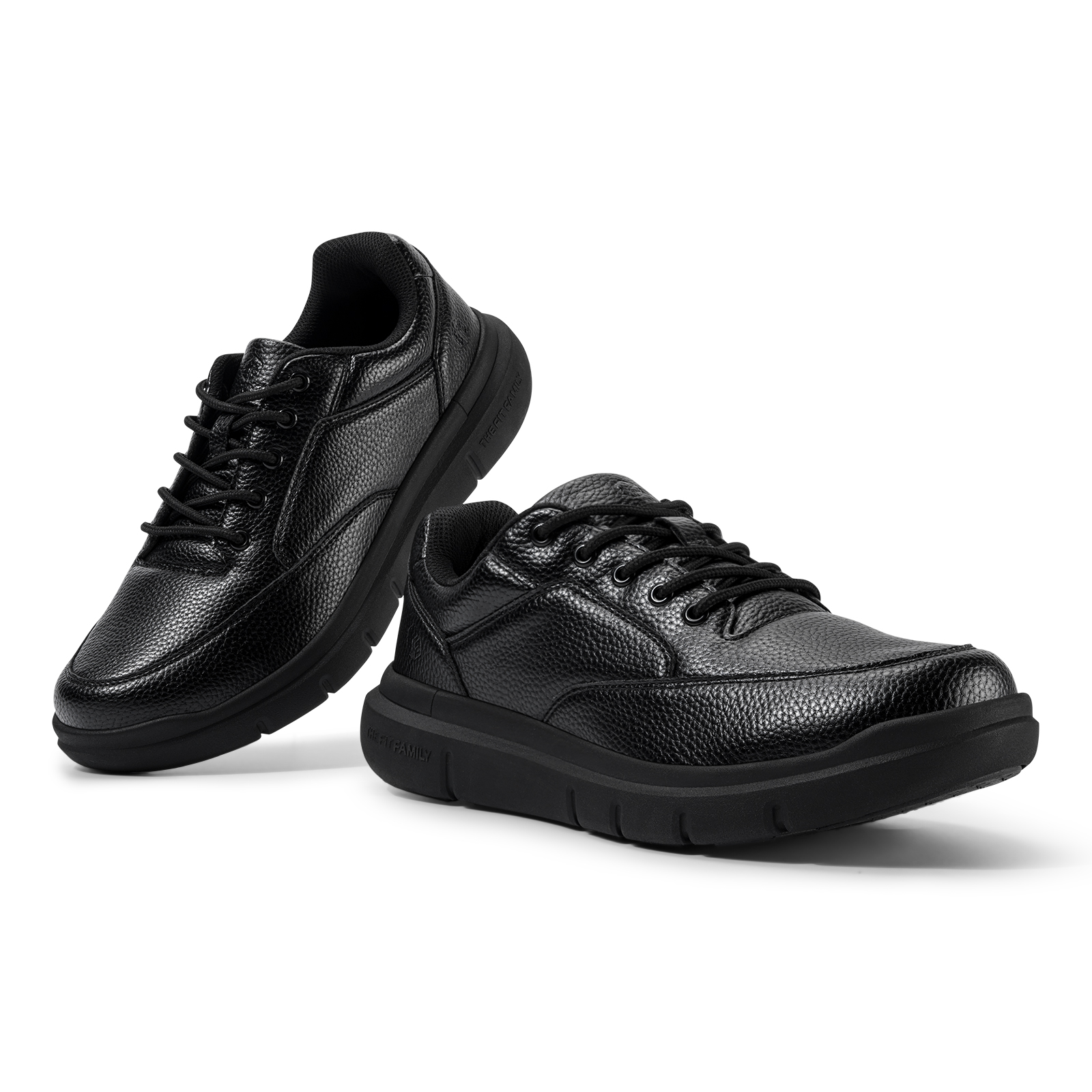 FitVille Men Extra Wide Oxford Shoes Casual Dress Shoes with Arch Support, Black, 8.5 x-Wide