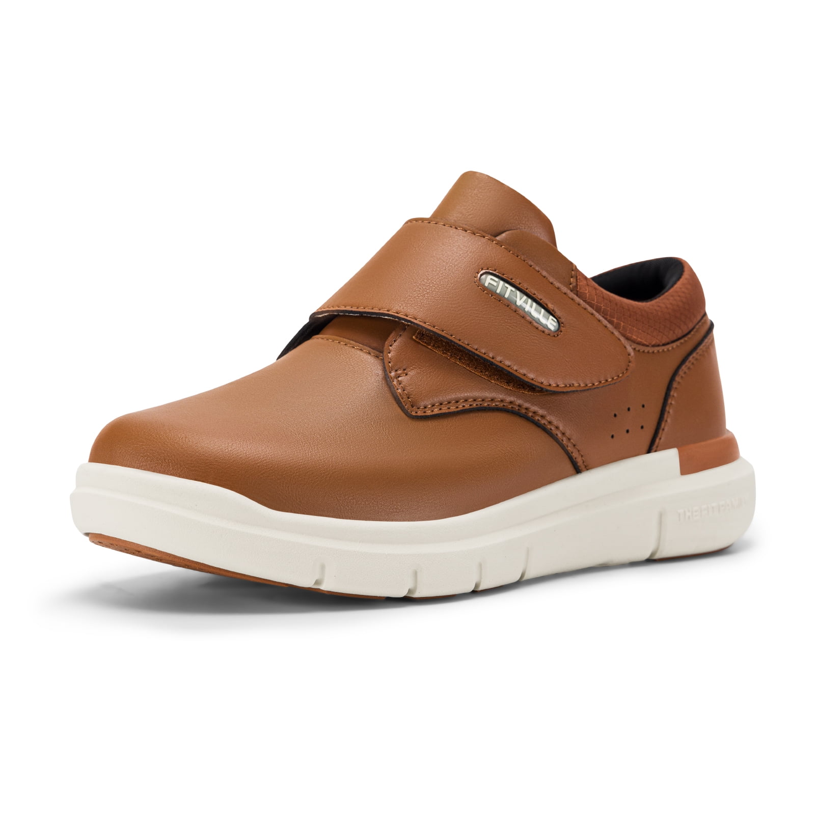 FitVille Men's Diabetic Shoes Leather Extra Wide Walking Shoes Recovery