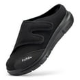 thumbnail image 1 of FitVille Men's Extra Wide Diabetic Slippers Slip-On Walking Shoes, Black, 9 x-Wide, 1 of 7