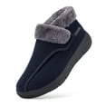 thumbnail image 1 of FitVille Men's Extra Wide Warm Slip-on Snow Boots Lightweight Winter Boots With Adjustable Closures For Swollen Feet Diabetic Boots For Men, 1 of 6