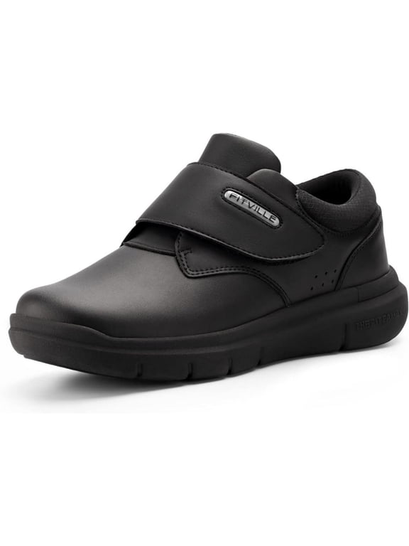 Men's Oxfords Diabetic Shoes, Extra Wide & Closed Toe Black, 13 X-Wide
