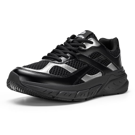 FitVille Men's Wide Walking Shoes with Arch Support for Flat Feet Heel Pain Relief Plantar Fasciitis Comfort Sneakers for Men