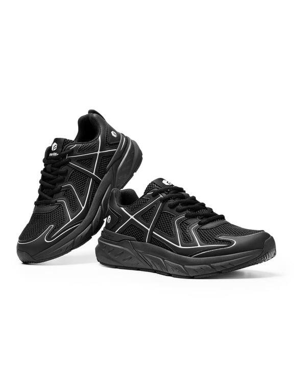 Men's Wide Walking Shoes Lightweight Breathable Sneakers with Arch Support for Men All-Day Long Comfort