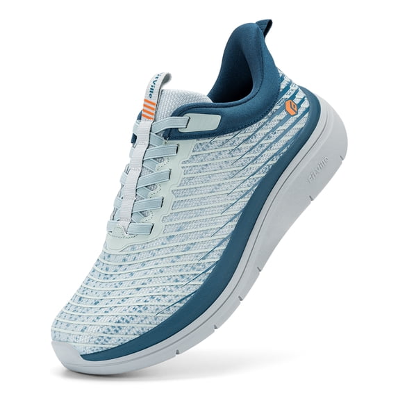 FitVille Men's Slip-On Walking Shoes Extra wide & Platform For Foot Pain Relief-Cloud Wanderer V21