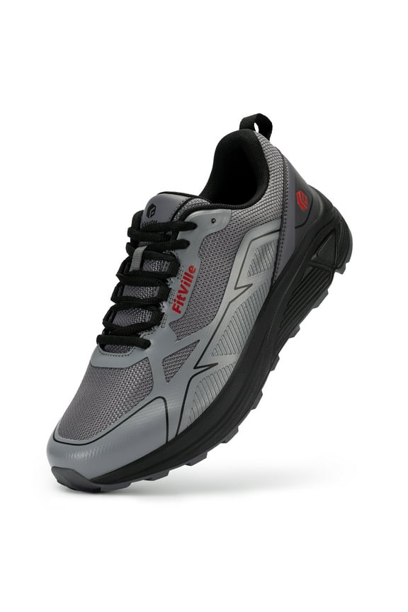 Men's Trail Running Shoes Extra Wide Sneakers with Arch Support, 11 x-Wide