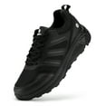 thumbnail image 1 of FitVille Men's Trail Running Shoes Wide Sneakers with Arch Support, Black, 14 Wide, 1 of 6