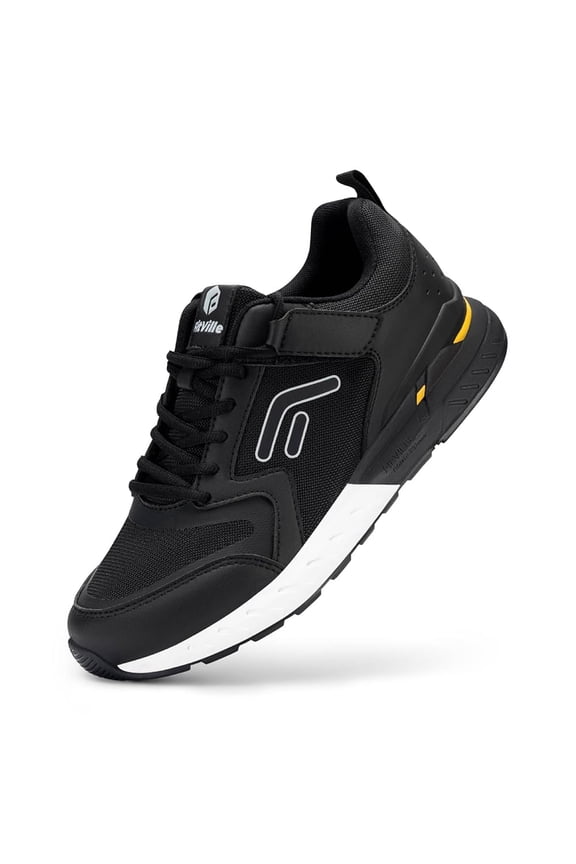 Men's Walking Shoes Wide Hands Free Slip On Sneaker Hook and Loop Strap Running Shoes